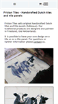 Mobile Screenshot of frisiantiles.com